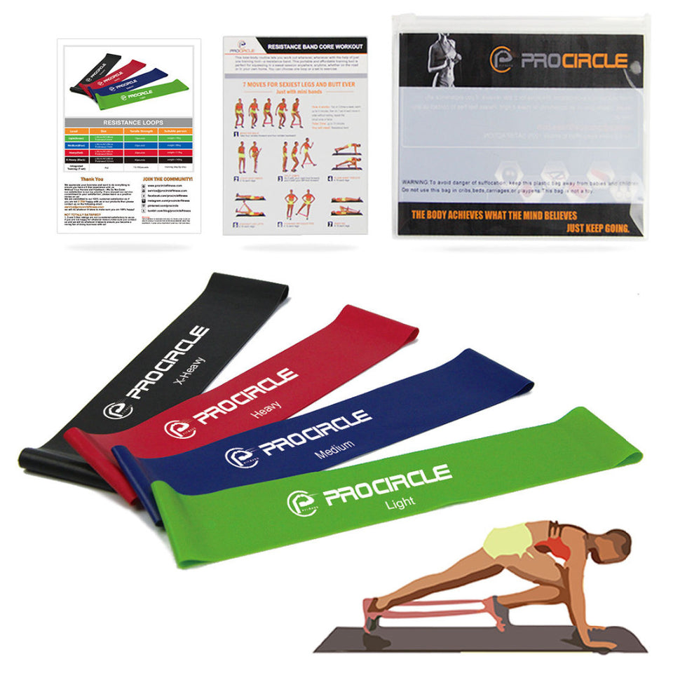 ProCircle Resistance Band Set 4/5 Gym Strength