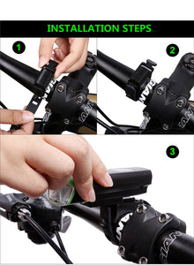 Bike Front Light USB Charging Waterproof