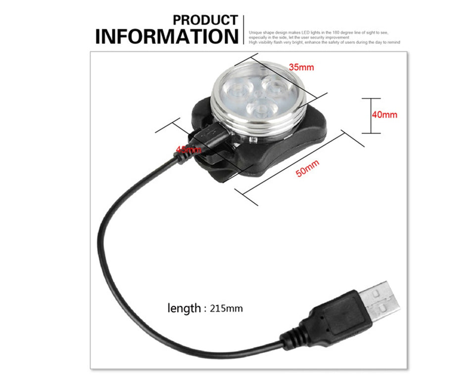 Rechargeable USB LED Bike